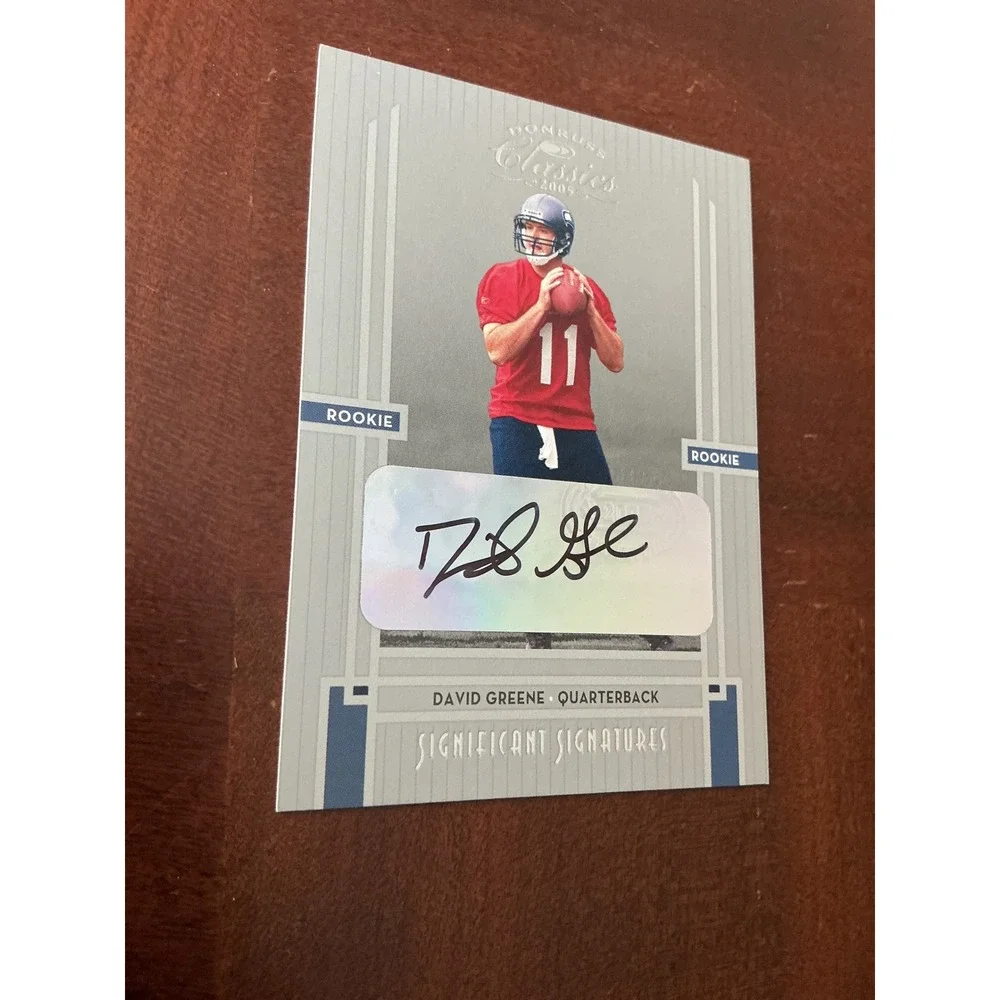 2005 Donruss Classics David Greene Rookie Auto 28/50 Significant Signatures 223